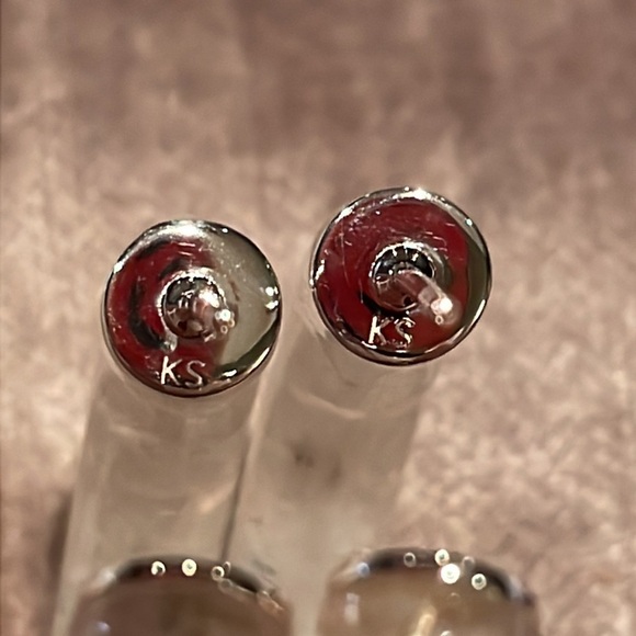 KENDRA SCOTT Sonnie Sterling Silver & Gemstone Hoop Earrings - Picture 5 of 7